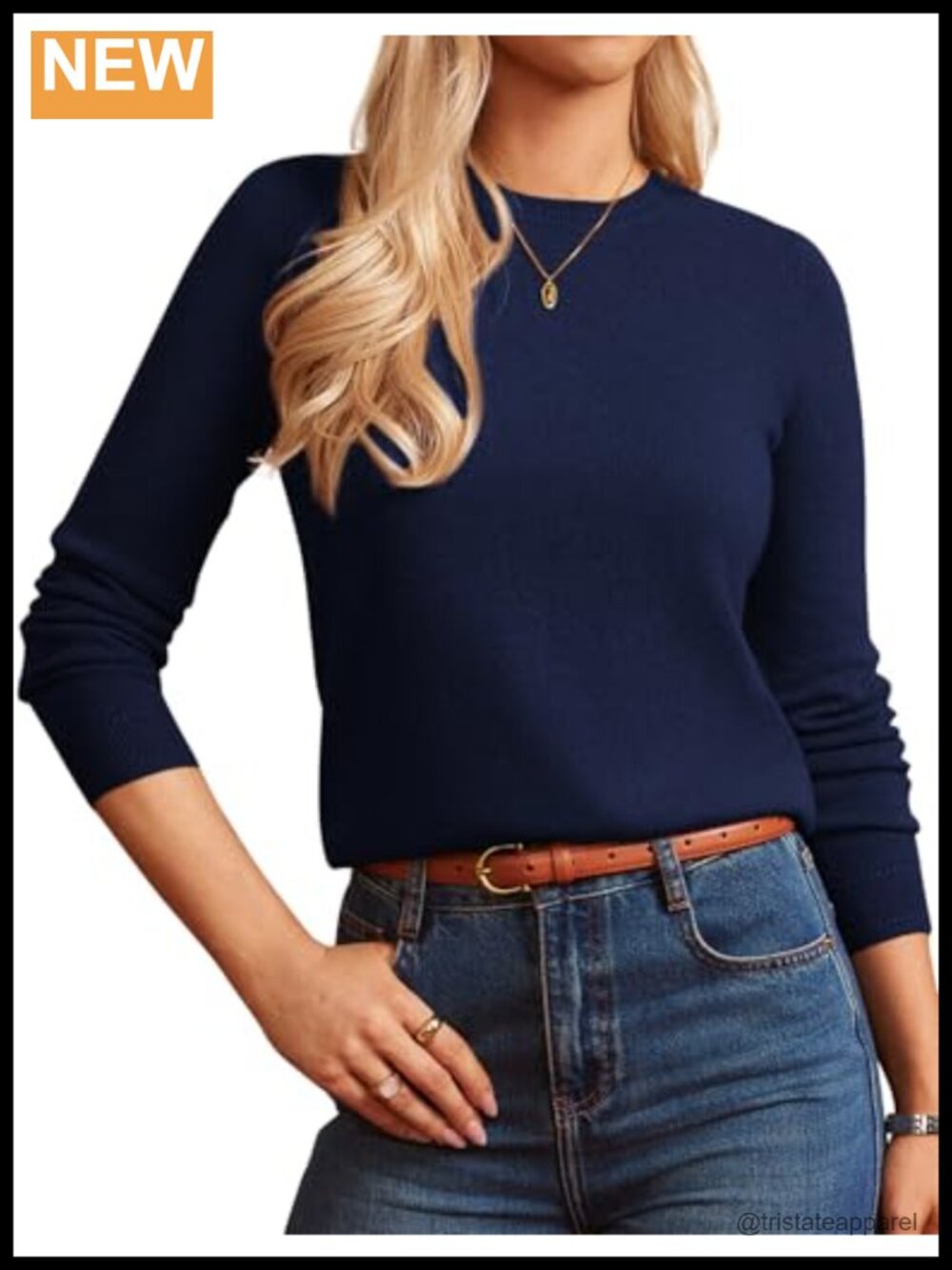Merino Wool Cashmere Crew Neck Pullover Sweater with Socks